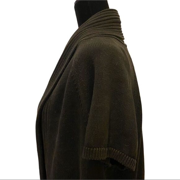 Talbots Black Short Sleeve Shrug Cardigan Sweater‎ Sz XL - Picture 5 of 13